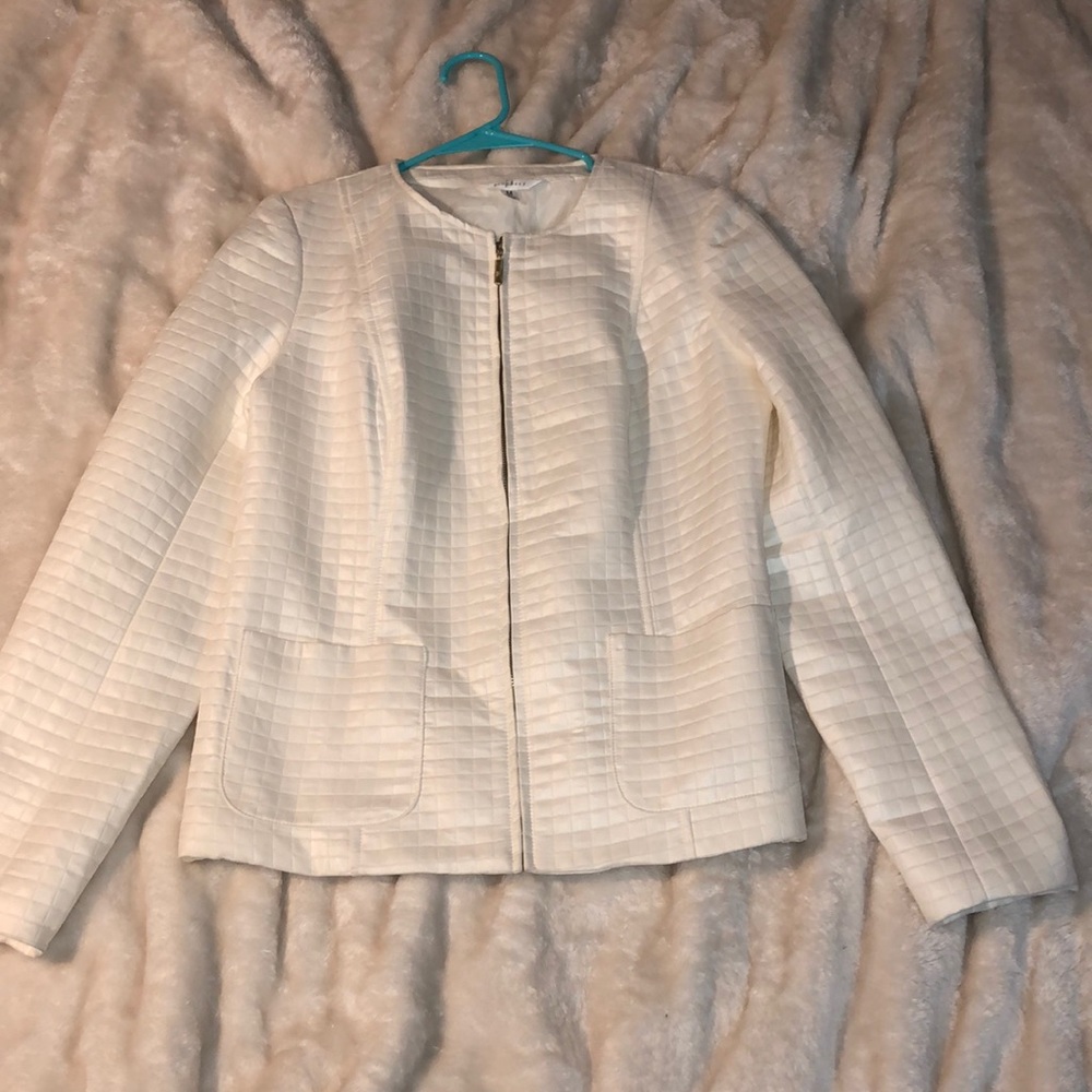 White Prophecy zip up jacket pockets
